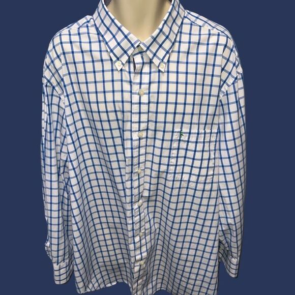 Big & Tall TailorBryd Big Check Long Sleeve Button Up Shirt Size 3X #42 - Picture 3 of 9